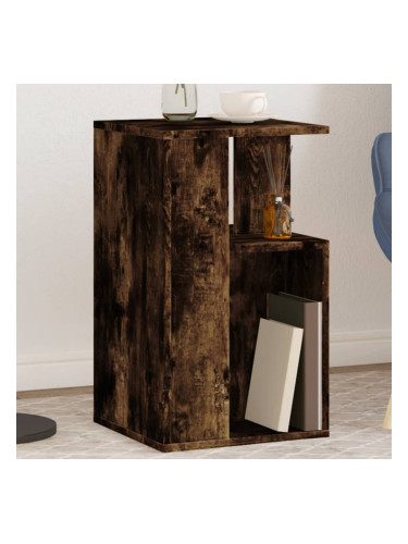 Sonata H Странична маса, опушен дъб, 35x35x60 см, инженерно дърво