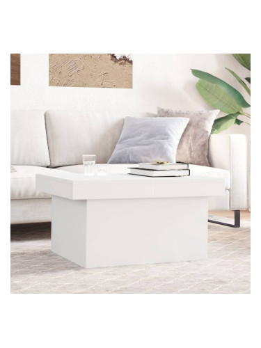 Sonata H Кафе маса, бяла, 100x55x40 см, инженерно дърво