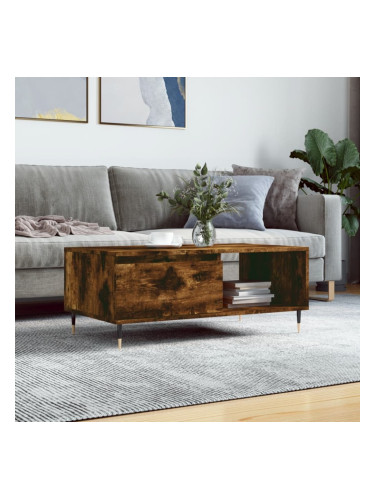 Sonata H Кафе маса, опушен дъб, 90x50x36,5 см, инженерно дърво