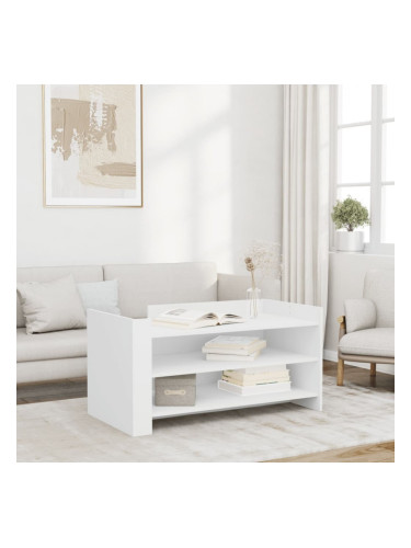 Sonata H Кафе маса, бяла, 100x50x50 см, инженерно дърво