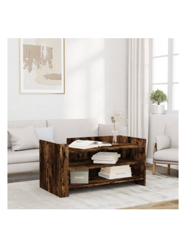 Sonata H Кафе маса, опушен дъб, 100x50x50 см, инженерно дърво