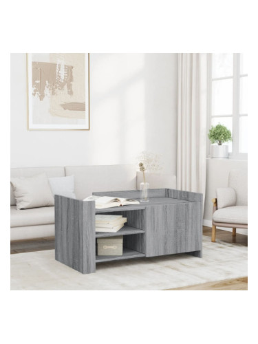 Sonata H Кафе маса, сив сонома, 100x50x50 см, инженерно дърво