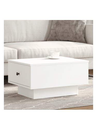 Sonata H Кафе маса, бяла, 60x45x31 см, инженерно дърво