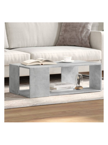 Sonata H Кафе маса, бетонно сива, 89,5x48x30 см, инженерно дърво