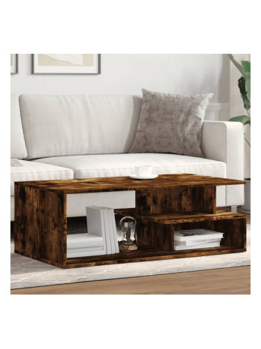 Sonata H Кафе маса, опушен дъб, 102x55x35 см, инженерно дърво