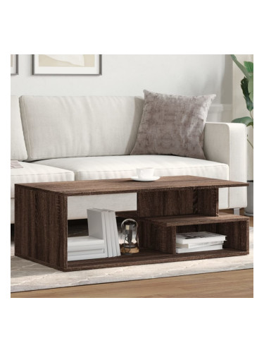 Sonata H Кафе маса, кафяв дъб, 102x55x35 см, инженерно дърво