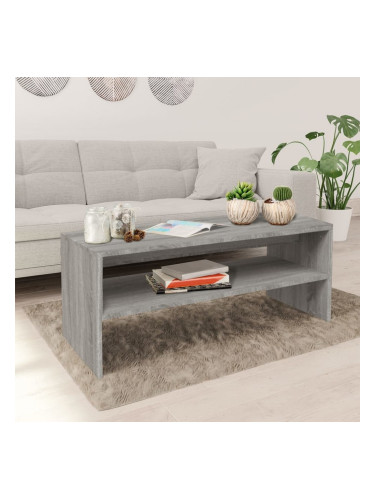 Sonata H Кафе маса, сива сонома, 100x40x40 см, инженерно дърво