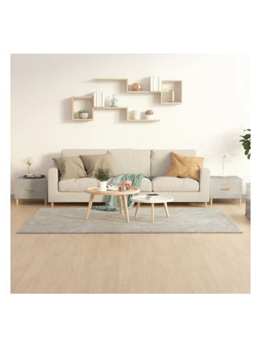 Sonata H Кафе маси, 2 бр, Бетонно сиво, 50x50x40 см, инженерно дърво