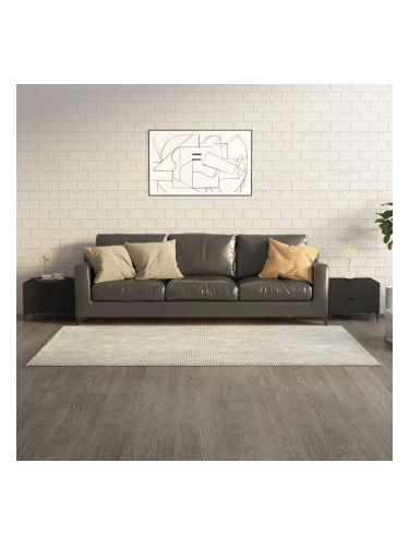 Sonata H Маса за кафе с метални крака 2 бр кафяв дъб 50x50x40 см