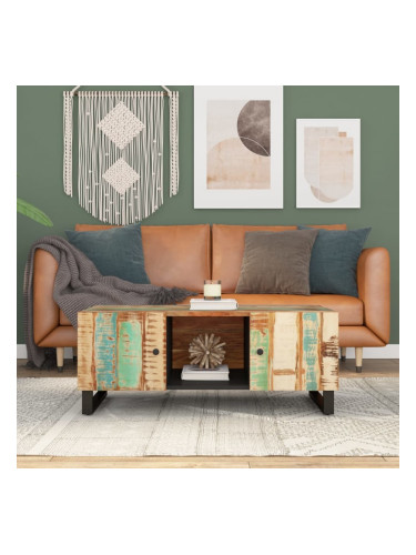 Sonata H Маса за кафе, 100x54x40 см, регенериран масив и инженерно дърво