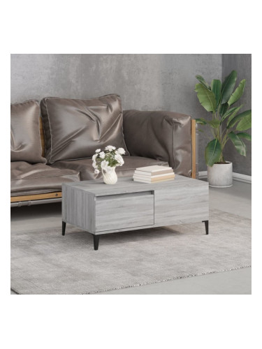 Sonata H Кафе маса, сив сонома, 90x50x36,5 см, инженерно дърво