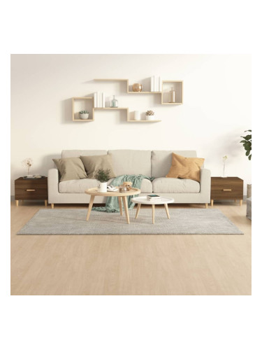 Sonata H Кафе маси, 2 бр, кафяв дъб, 50x50x40 см, инженерно дърво