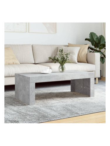 Sonata H Маса за кафе, бетонно сива, 102x50x36 см, инженерно дърво