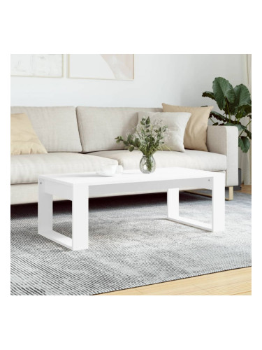 Sonata H Кафе маса, бяла, 102x50x35 см, инженерно дърво