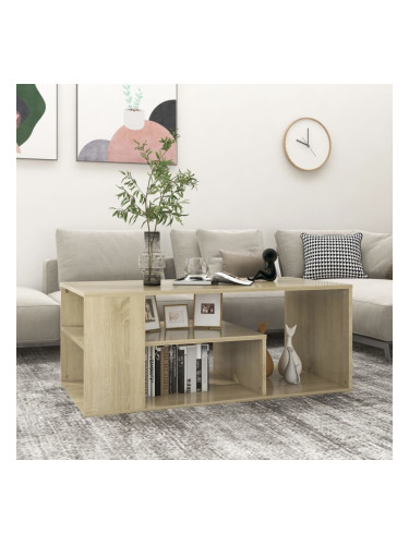 Sonata H Кафе маса, дъб сонома, 100x50x40 см, инженерно дърво