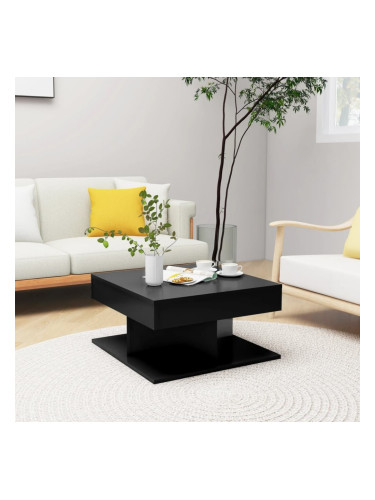 Sonata H Маса за кафе, черна, 57x57x30 см, инженерно дърво