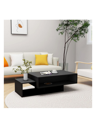 Sonata H Маса за кафе, черна, 105x55x32 см, инженерно дърво