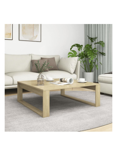 Sonata H Маса за кафе, дъб сонома, 100x100x35 см, инженерно дърво