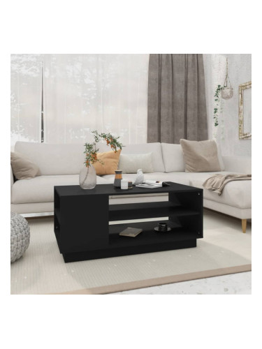 Sonata H Кафе маса, черна, 102x55x43 см, инженерно дърво