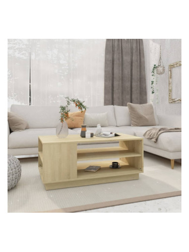 Sonata H Кафе маса, дъб сонома, 102x55x43 см, инженерно дърво