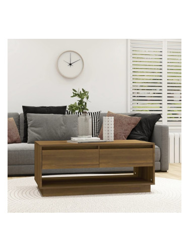 Sonata H Кафе маса, кафяв дъб, 102,5x55x44 см, инженерно дърво