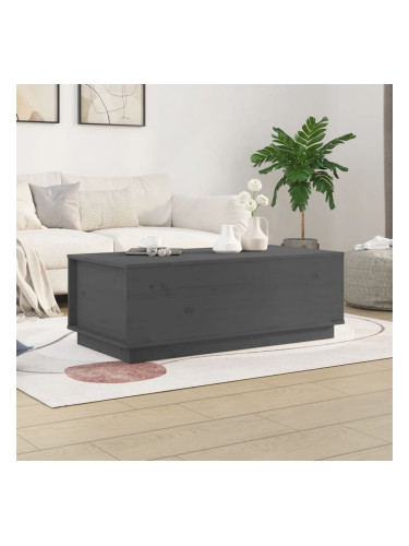 Sonata H Кафе маса, сива, 100x50x35 см, бор масив