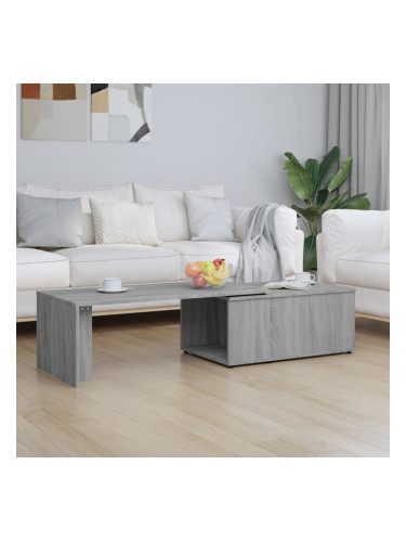 Sonata H Кафе маса, сив сонома, 150x50x35 см, инженерно дърво