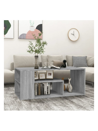 Sonata H Кафе маса, сив сонома, 100x50x40 см, инженерно дърво