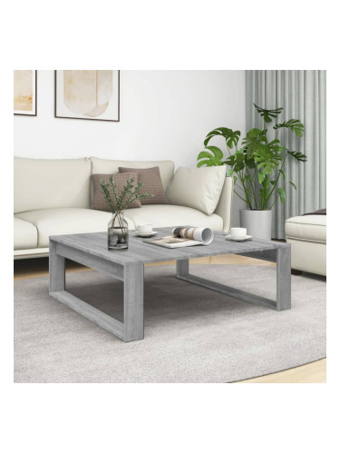 Sonata H Кафе маса, сив сонома, 100x100x35 см, инженерно дърво