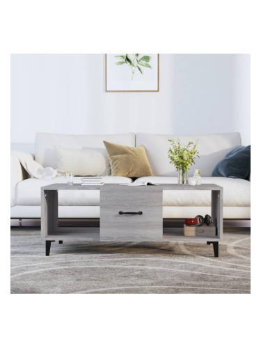 Sonata H Кафе маса, сив сонома, 102x50x40 см, инженерно дърво