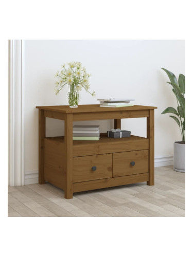 Sonata H Кафе маса, меденокафява, 71x49x55 см, борово дърво масив