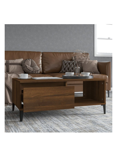 Sonata H Кафе маса, кафяв дъб, 90x50x36,5 см, инженерно дърво