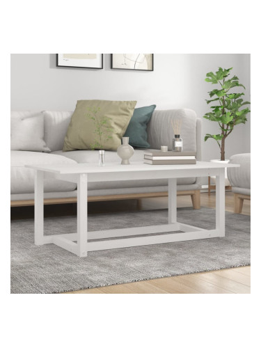 Sonata H Кафе маса, бяла, 110x55x45 см, борово дърво масив