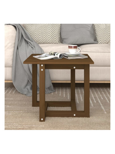 Sonata H Кафе маса, меденокафява, 50x50x45 см, борово дърво масив