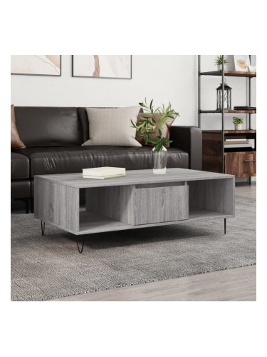 Sonata H Кафе маса, сив сонома, 104x60x35 см, инженерно дърво