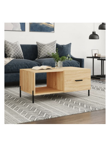 Sonata H Кафе маса, дъб сонома, 90x50x40 см, инженерно дърво