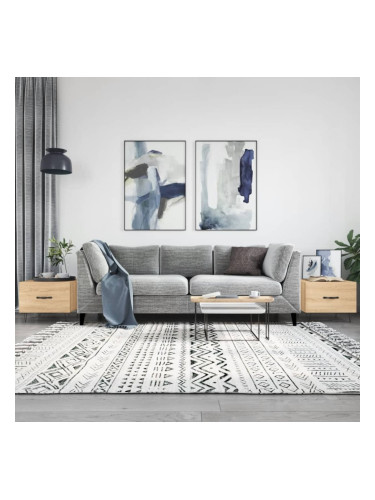 Sonata H Кафе маси, 2 бр, дъб сонома, 50x50x40 см, инженерно дърво