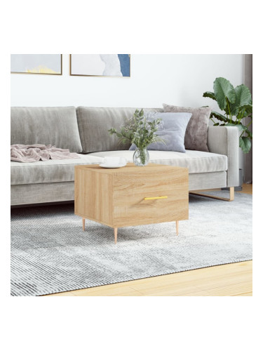 Sonata H Кафе маса, дъб сонома, 50x50x40 см, инженерно дърво