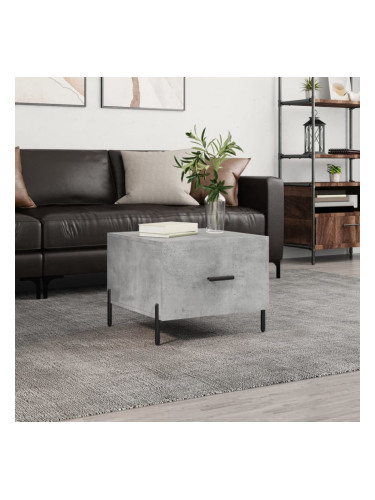 Sonata H Кафе маса, бетонно сива, 50x50x40 см, инженерно дърво