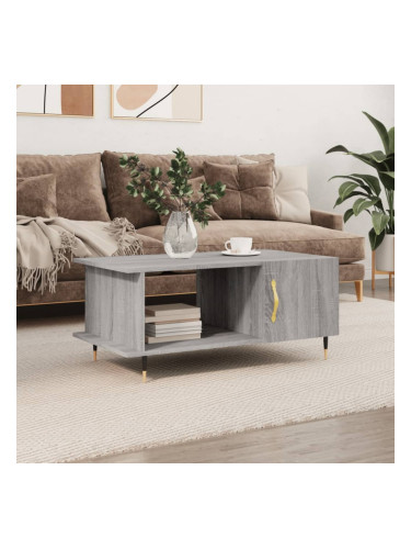 Sonata H Кафе маса, сив сонома, 90x50x40 см, инженерно дърво