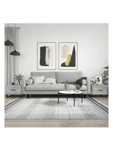 Sonata H Кафе маси, 2 бр, сив сонома, 50x50x40 см, инженерно дърво