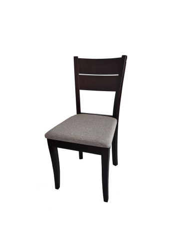 SAM трапезен стол ВЕНГЕ/БЕЖОВО