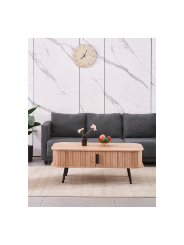 Холна маса ALICIA травентин/черно