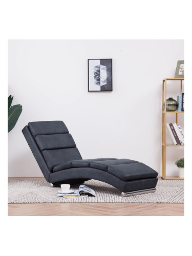 Sonata H Кушетка, сива, изкуствен велур