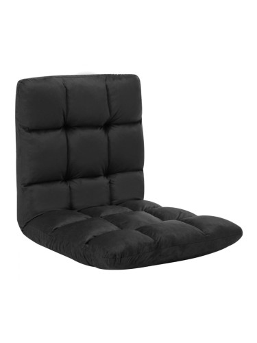 Sonata H Сгъваем подов стол, черен, микрофибри