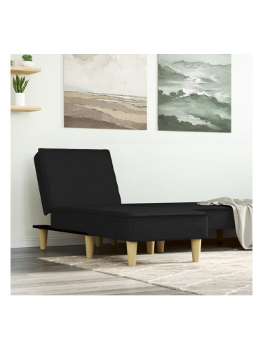 Sonata H Кушетка, черна, текстил