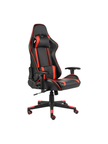 Sonata H Въртящ геймърски стол, червен, PVC