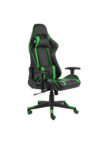 Sonata H Въртящ геймърски стол, зелен, PVC