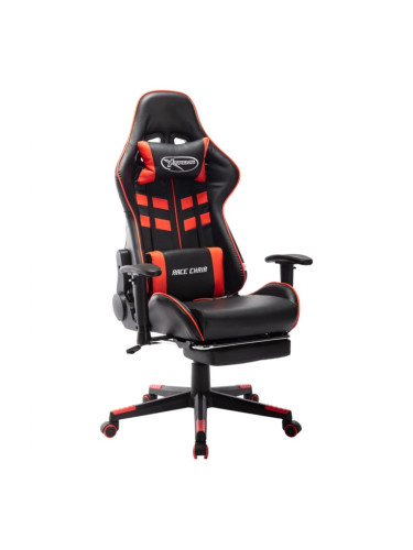 Sonata H Геймърски стол с подложка крака черно и червено изкуствена кожа