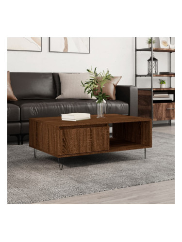 Sonata H Кафе маса, кафяв дъб, 90x60x35 см, инженерно дърво